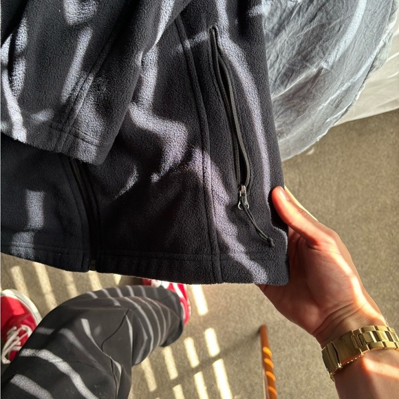 men columbia fleece steens 2.0 jacket xs Black NWOT Double Pockets Zip Comfy War - Picture 6 of 13